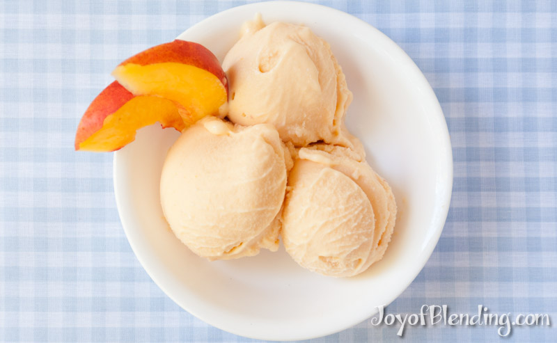 Blender Peach Ice Cream - Life Love Liz