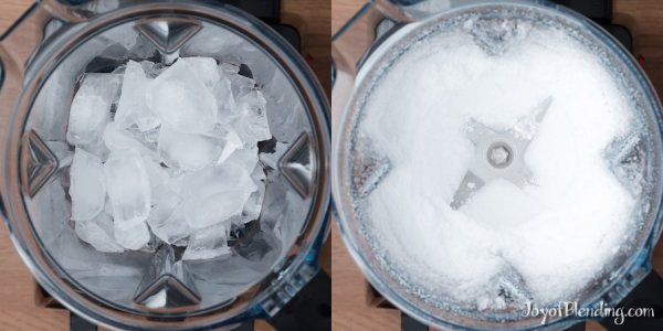 Making Vitamix Snow Cones