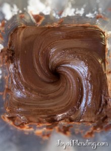 Chocolate frosting blended in Vitamix